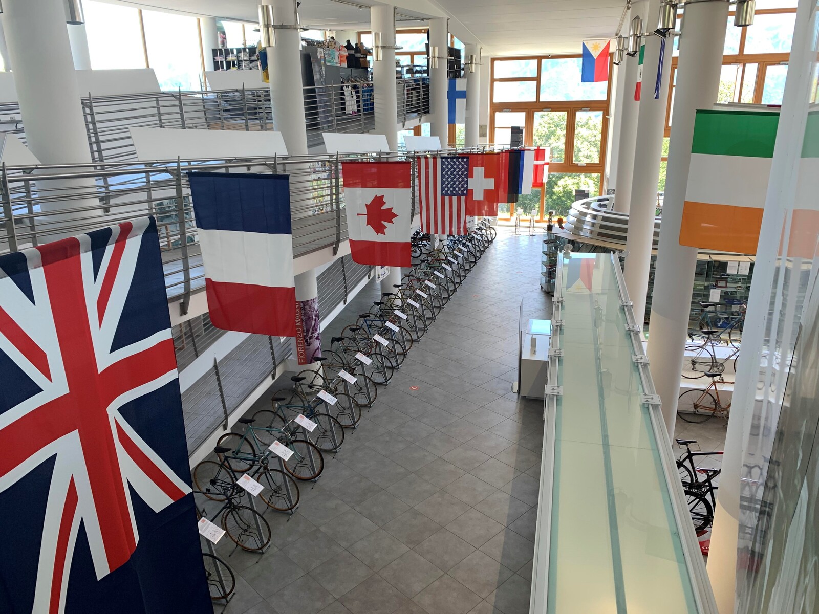 Showroom displaying handcrafted ORO road bikes