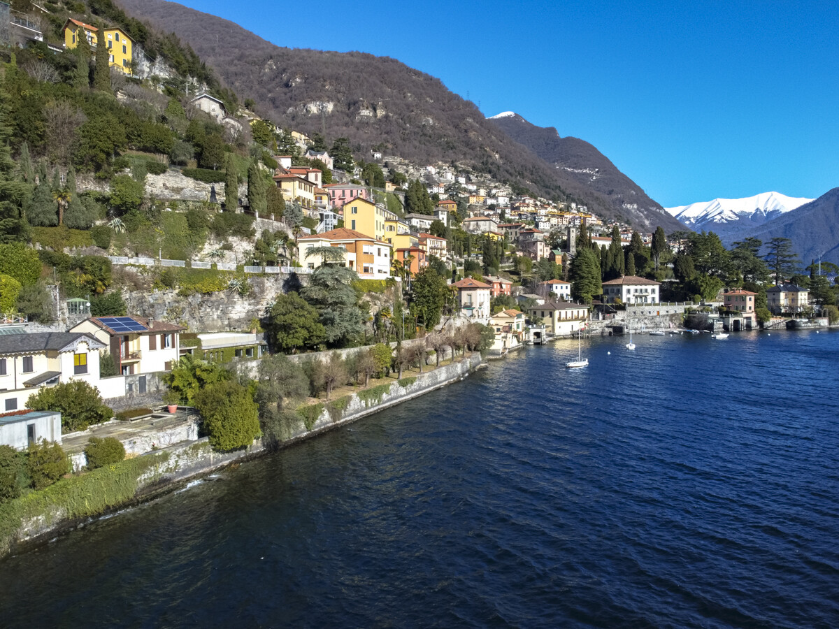 Aerial view of Bellagio on Lake Como
